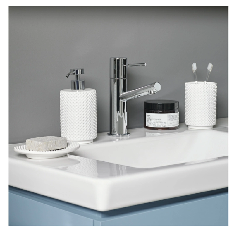 Дозатор для жидкого мыла Spirella Mero, белый фото 4