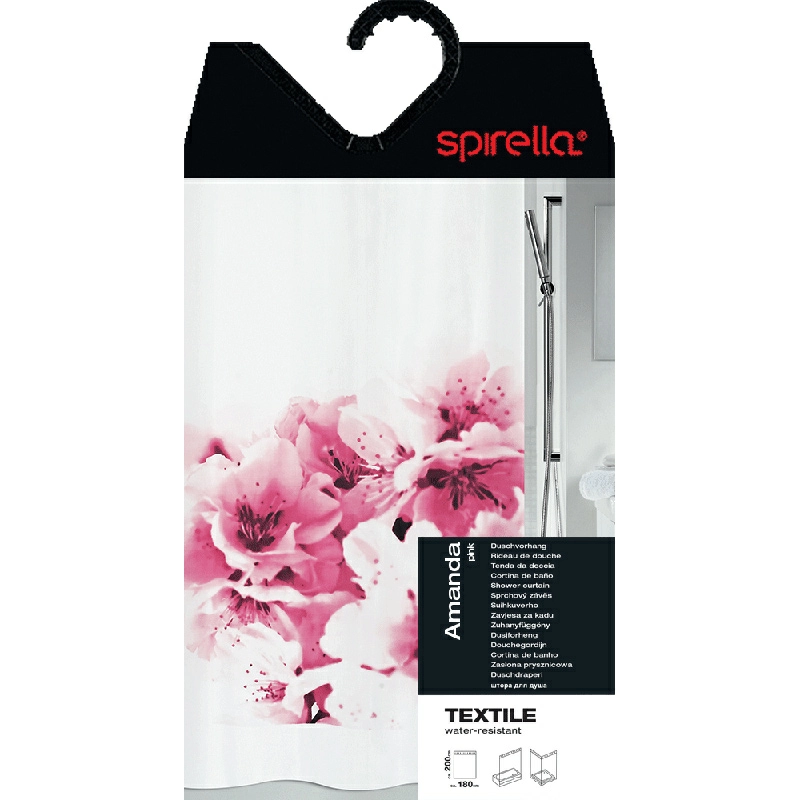 2 Штора для ванной комнаты Spirella Amanda 180х200см фото 2