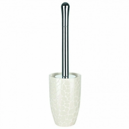 Полноразмерное изображение Ерш для унитаза Spirella Darwin Pebble, белый фото 1