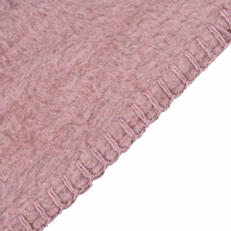 4 Плед 200x220см Pappel Cotton, розовый с серым фото 3